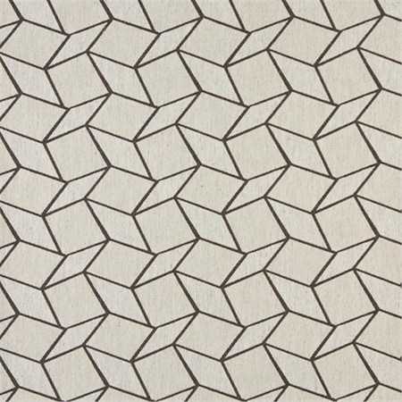 Designer Fabrics 54 in. Wide Taupe And Off White- Geometric Boxes- Designer Quality Upholstery Fabric K0007D